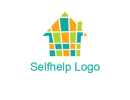 mosaic house icon