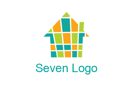 mosaic house icon