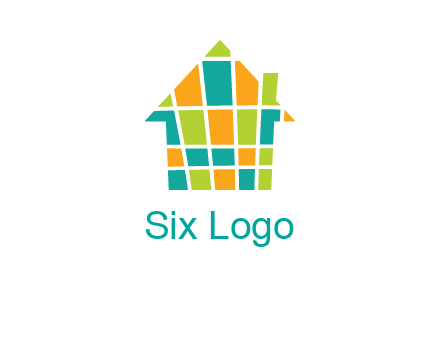 mosaic house icon