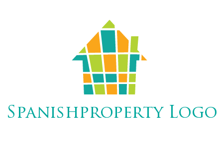 mosaic house icon