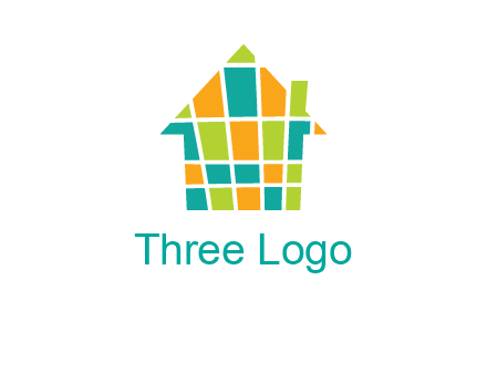 mosaic house icon