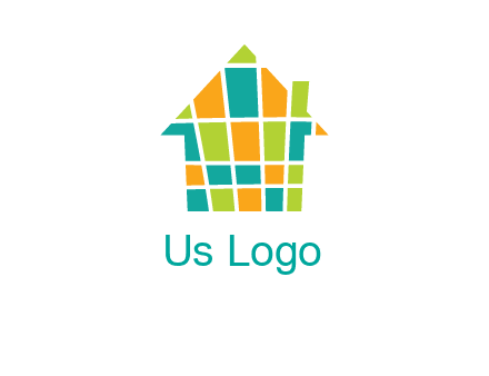 mosaic house icon