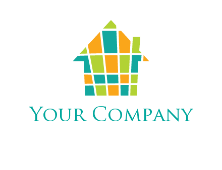 mosaic house icon