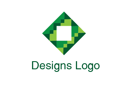square in pixel pattern tile logo