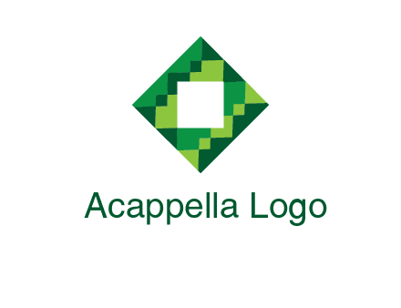 square in pixel pattern tile logo