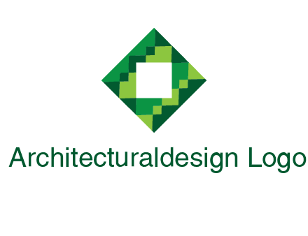 square in pixel pattern tile logo