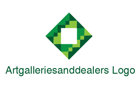 square in pixel pattern tile logo