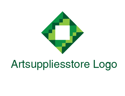 square in pixel pattern tile logo