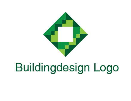 square in pixel pattern tile logo