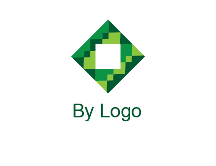 square in pixel pattern tile logo