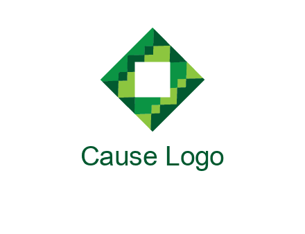 square in pixel pattern tile logo