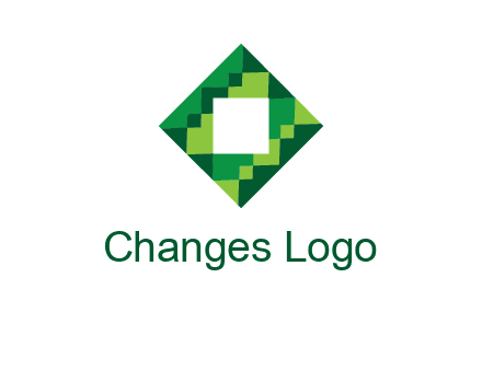 square in pixel pattern tile logo