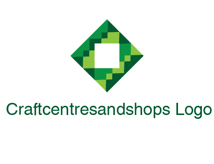 square in pixel pattern tile logo