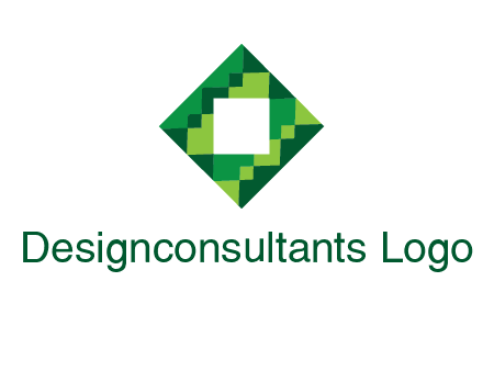 square in pixel pattern tile logo