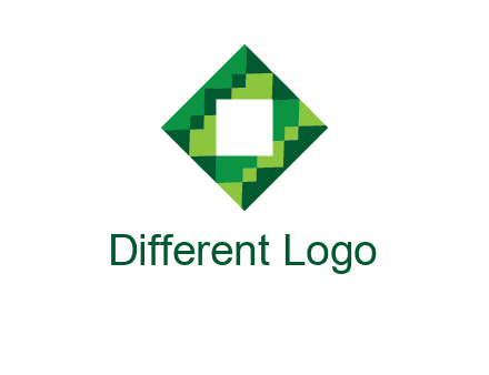 square in pixel pattern tile logo