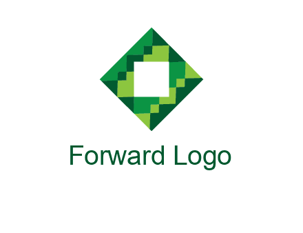 square in pixel pattern tile logo