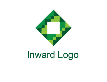 square in pixel pattern tile logo