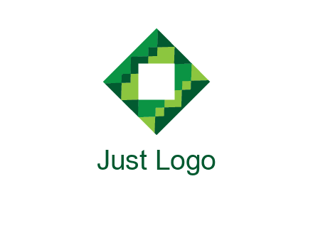 square in pixel pattern tile logo
