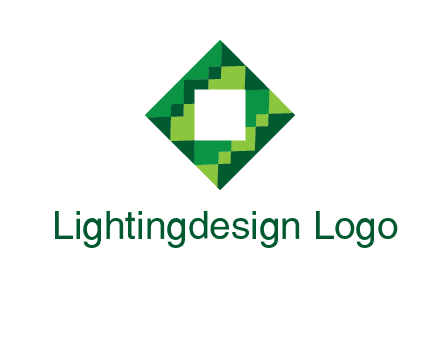 square in pixel pattern tile logo