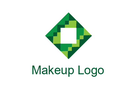 square in pixel pattern tile logo