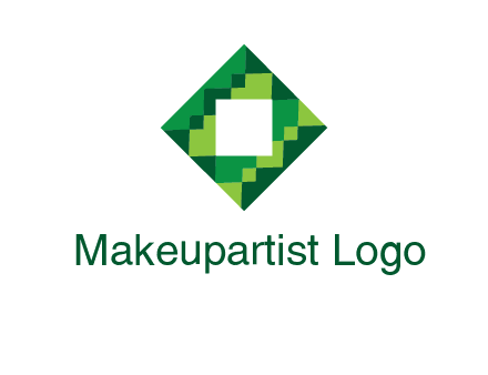 square in pixel pattern tile logo
