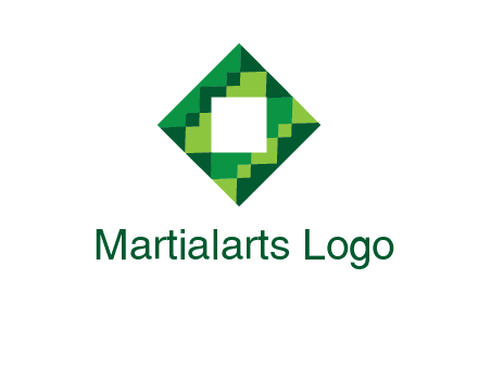 square in pixel pattern tile logo