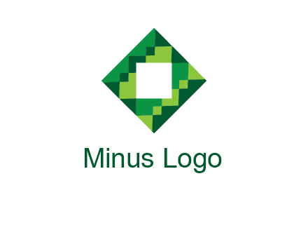 square in pixel pattern tile logo
