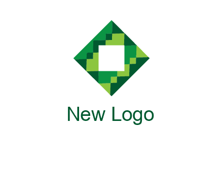 square in pixel pattern tile logo