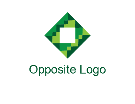 square in pixel pattern tile logo