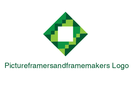 square in pixel pattern tile logo