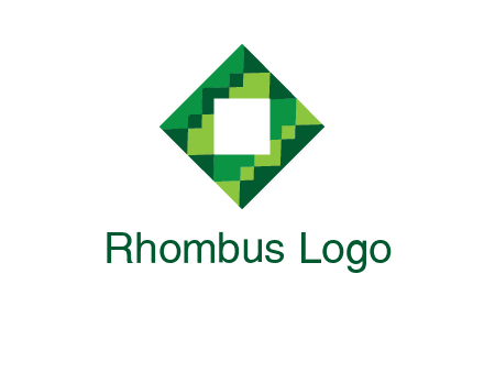 square in pixel pattern tile logo