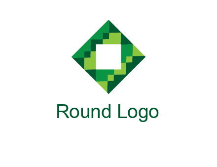 square in pixel pattern tile logo