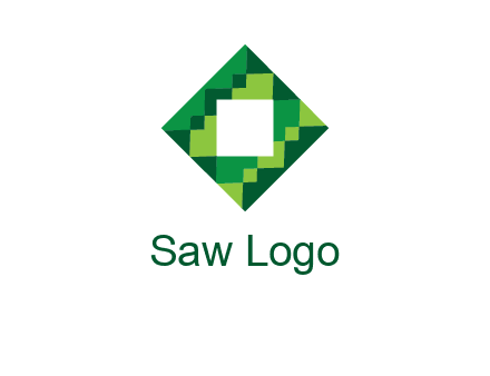 square in pixel pattern tile logo