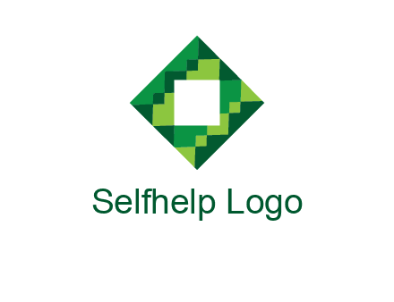 square in pixel pattern tile logo