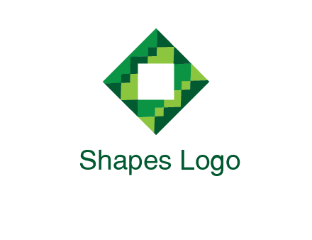 square in pixel pattern tile logo