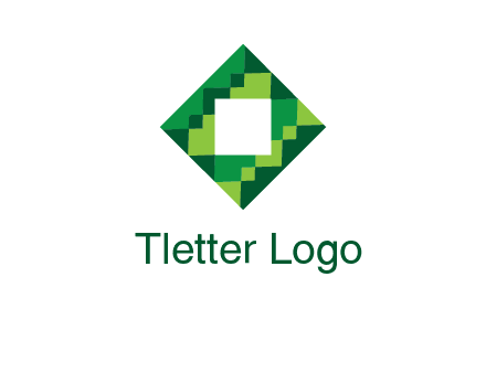 square in pixel pattern tile logo