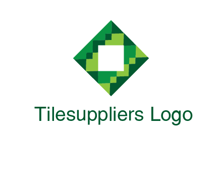 square in pixel pattern tile logo