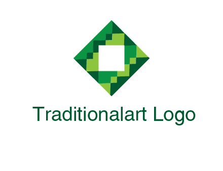 square in pixel pattern tile logo