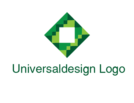 square in pixel pattern tile logo