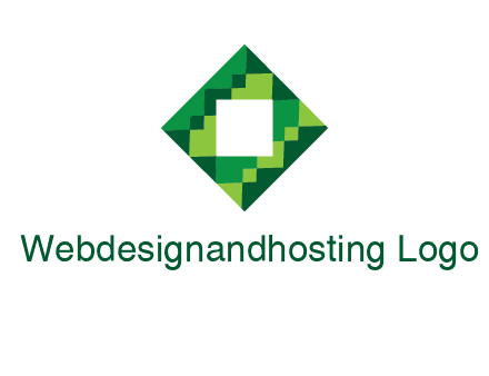 square in pixel pattern tile logo