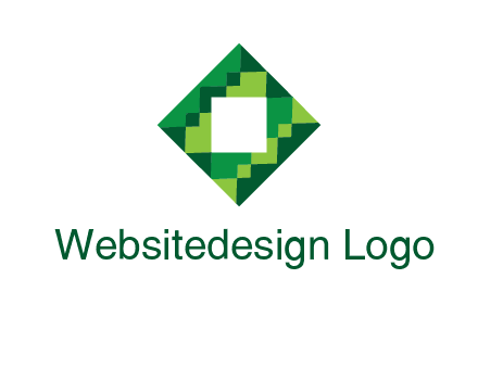 square in pixel pattern tile logo
