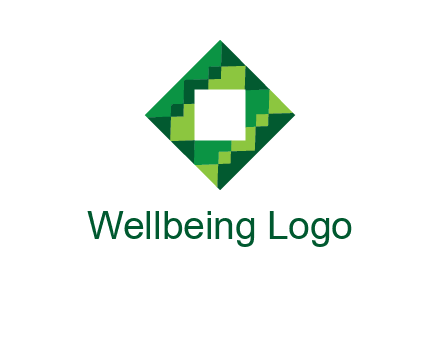 square in pixel pattern tile logo