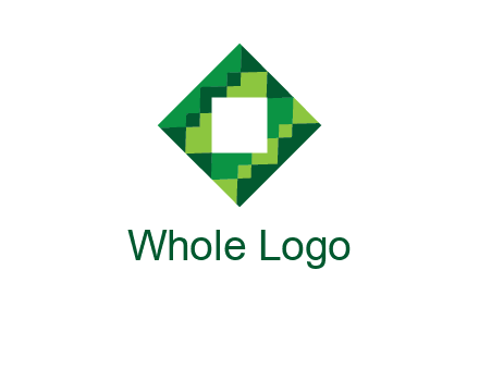 square in pixel pattern tile logo