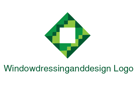 square in pixel pattern tile logo