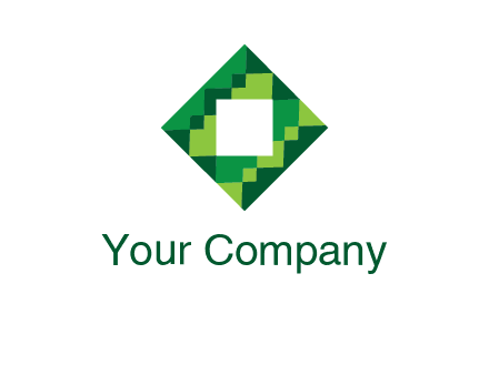 square in pixel pattern tile logo
