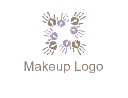 Hand print with artwork symbol