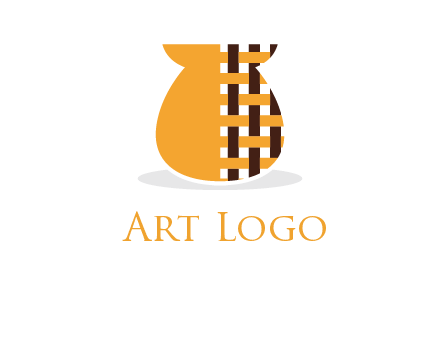 vase with pattern bag logo