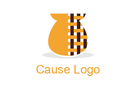 vase with pattern bag logo