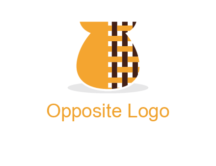 vase with pattern bag logo