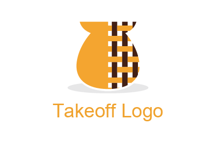 vase with pattern bag logo